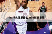 nba球员体重排名,nba球员重量