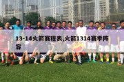 13-14火箭赛程表,火箭1314赛季阵容