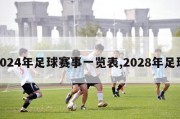 2024年足球赛事一览表,2028年足球