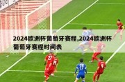 2024欧洲杯葡萄牙赛程,2024欧洲杯葡萄牙赛程时间表