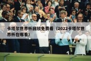 卡塔尔世界杯回放免费看（2022卡塔尔世界杯在哪看）