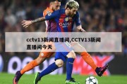 cctv13新闻直播间,CCTV13新闻直播间今天