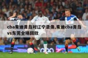 cba麦迪青岛对辽宁录像,麦迪cba青岛vs东莞全场回放