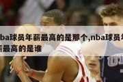 nba球员年薪最高的是那个,nba球员年薪最高的是谁