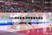 cctv德甲直播,德甲直播电视台