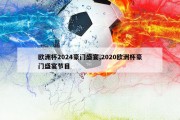 欧洲杯2024豪门盛宴,2020欧洲杯豪门盛宴节目