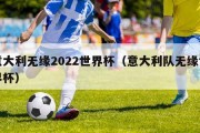 意大利无缘2022世界杯（意大利队无缘世界杯）