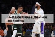 nba历届常规赛球队排名,历届nba常规赛最有价值球员