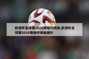 欧洲杯足球赛2024赛程时间表,欧洲杯足球赛2024赛程时间表图片