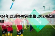 2024年欧洲杯时间表格,2024欧洲杯在哪