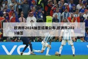 欧洲杯2024抽签结果公布,欧洲杯2021抽签