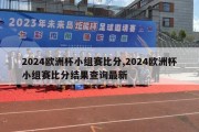 2024欧洲杯小组赛比分,2024欧洲杯小组赛比分结果查询最新